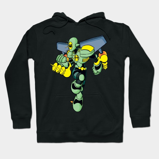 Hypergirl Hypermode Hoodie by OrangUtanComics